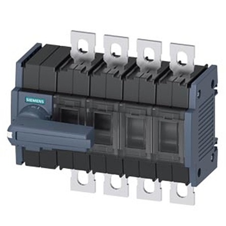 Siemens 4 Pole DIN Rail Switch Disconnector - 250A Maximum Current, 110kW Power Rating, IP00, IP20