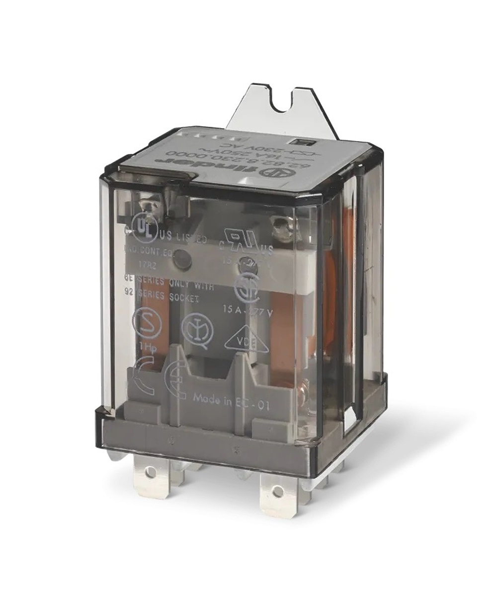 Finder Flange Mount Power Relay, 12V dc Coil, 16A Switching Current, DPST-NO
