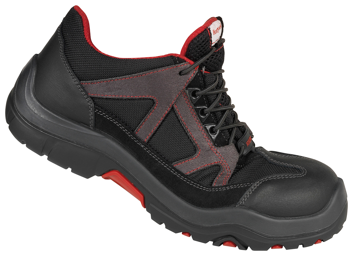 Honeywell Safety Ascender S3 Unisex Black, Grey, Red Composite Toe Capped Safety Shoes, UK 6.5, EU 40
