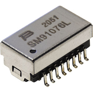 Surface Mount Lan Ethernet Transformer, 13.30 x 7.40mm