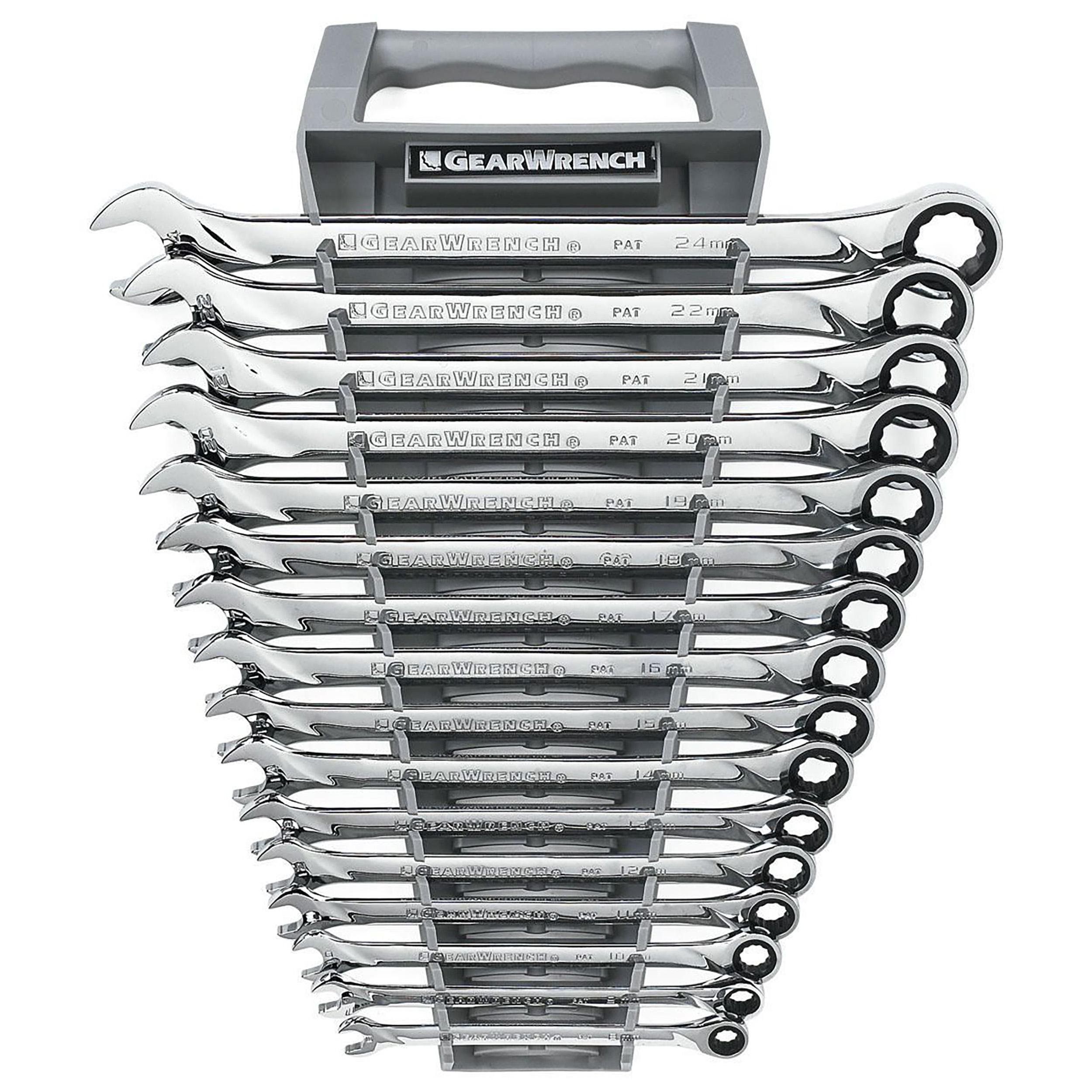 GearWrench 16-Piece Spanner Set, 8 → 24 mm
