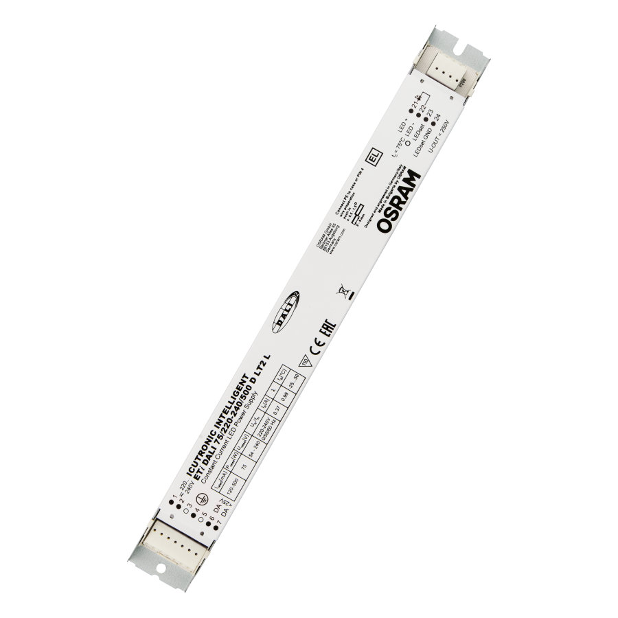 Osram LED Driver, 240V Output, 75W Output, 500mA Output, Constant Current Dimmable