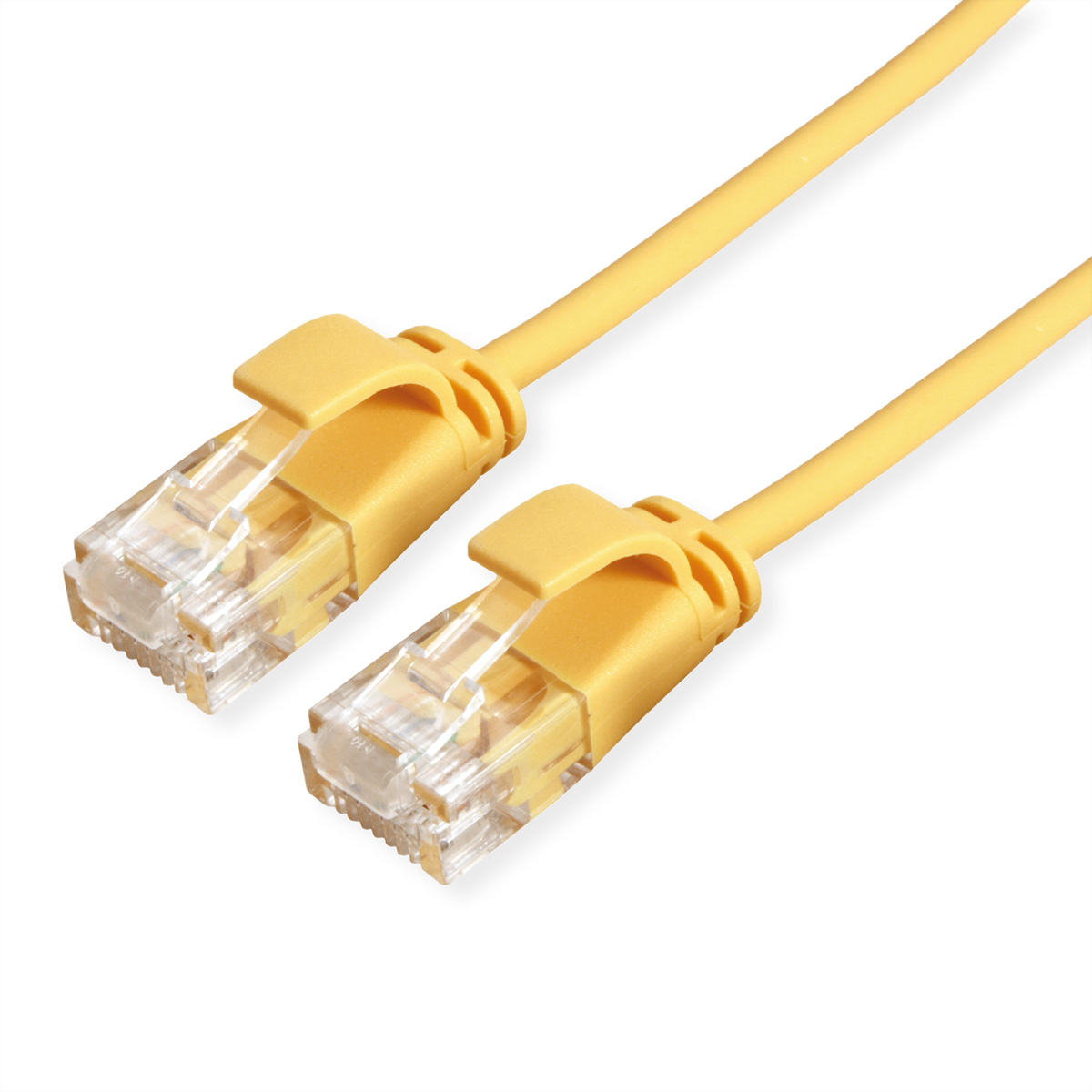 Roline, 500mm Cat6a, Yellow RJ45 to Male RJ45 Male, UTP Unshielded, Terminated LSZH Sheath