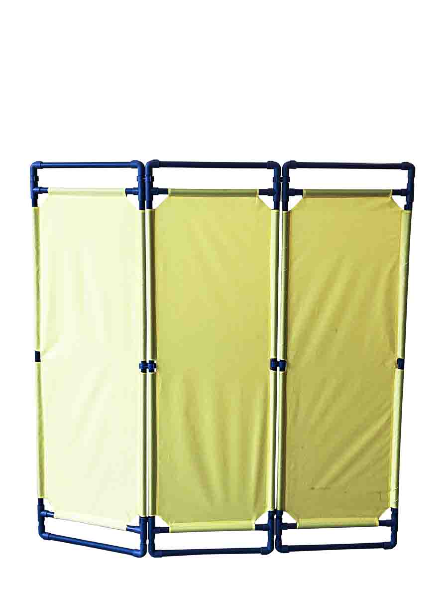 RS PRO Yellow PVC Folding Barrier