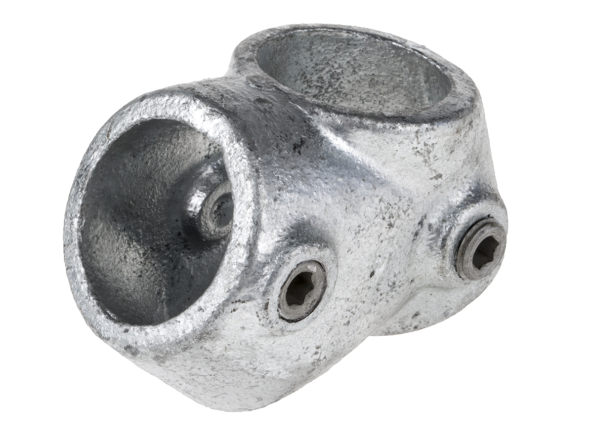 RS PRO T-Connector, Connecting Component, Strut Profile Type 1, Round Tube Size Type 1