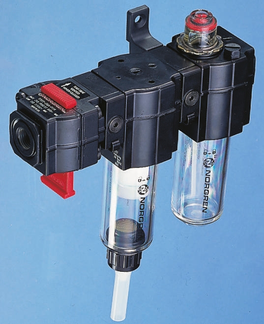 Norgren G 3/8 FRL, Semi Automatic Drain, 40μm Filtration Size - Without Pressure Gauge
