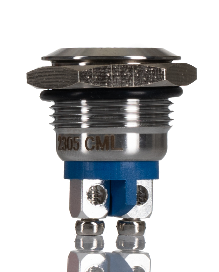 RS PRO Push Button Switch, Momentary, Panel Mount, 16.2mm Cutout, 1 NC, 250V ac, IP65