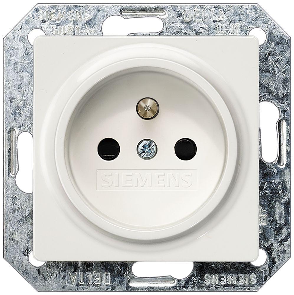 Siemens IP20 White Socket Socket, Rated At 16A, 250 V