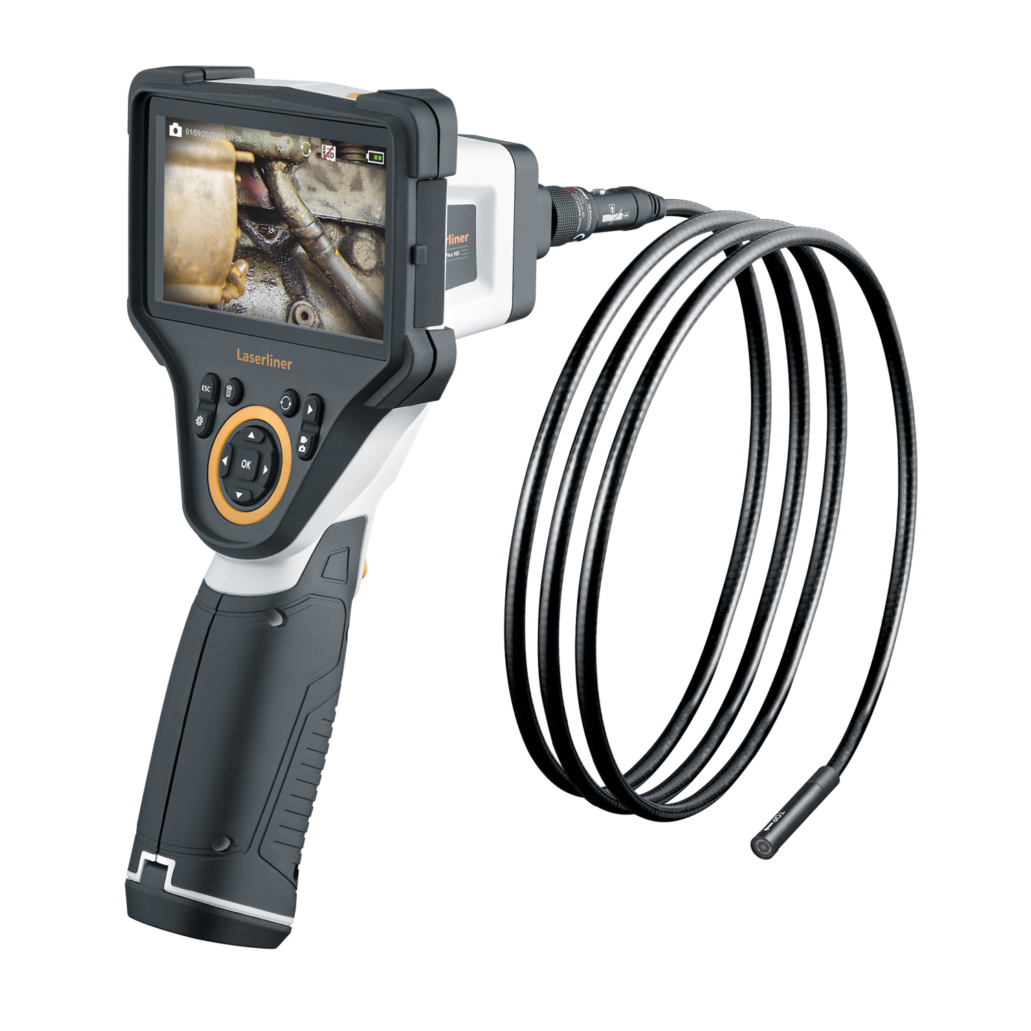 Laserliner 092.283H 5.5mm probe Inspection Camera, 2m Probe Length, 1280 x 720pixels Resolution, LED Illumination