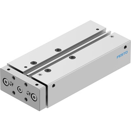 Festo Pneumatic Guided Cylinder - DFM-16-80-B-PPV-A-GF, 16mm Bore, 80mm Stroke, DFM Series, Double Acting