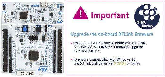STMicroelectronics STM8 Nucleo-64 MCU Development Board NUCLEO-8S208RB