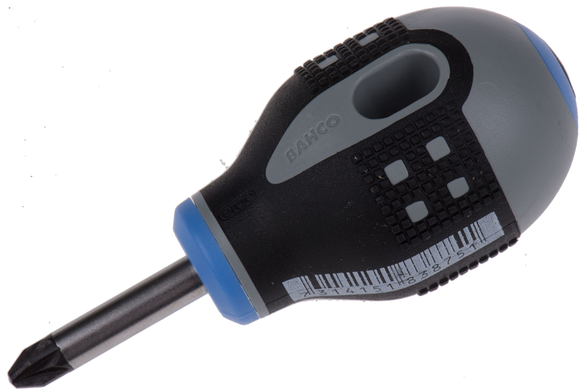 Bahco Pozidriv  Screwdriver, PZ2 Tip, 25 mm Blade, 83 mm Overall