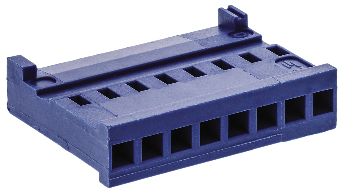 TE Connectivity, AMPMODU HE13/HE14 Female Connector Housing, 2.54mm Pitch, 8 Way, 1 Row