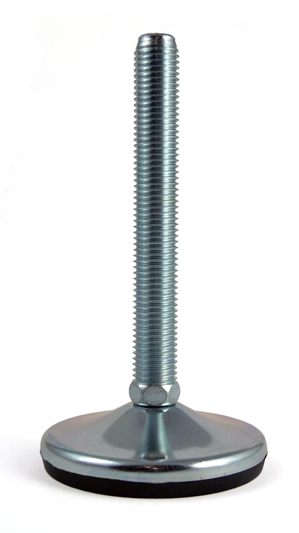 RS PRO M16 100mm Dia. Rubber Adjustable Foot, 1500kg Static Load Capacity 10° Tilt Angle