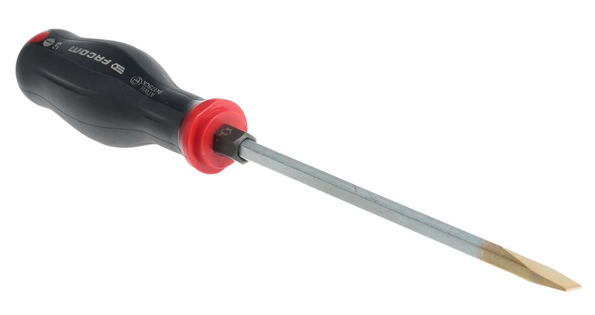 Facom Slotted  Screwdriver, 8 mm Tip, 175 mm Blade