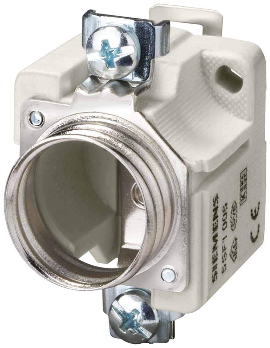 Siemens 25A Bottle Fuse Holder, 1P, 500V ac