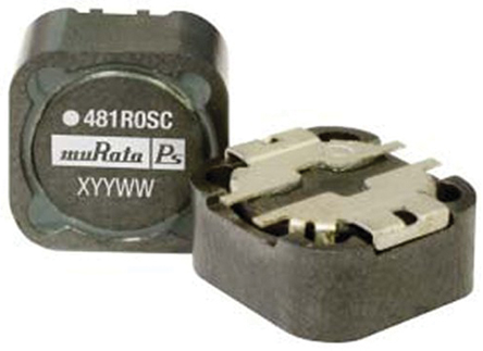 Murata Power Solutions, 4800S, 48100SC Yes Wirewound Surface Mount Inductor 10 μH Wirewound ±20 % 4.5 A Idc Q:32