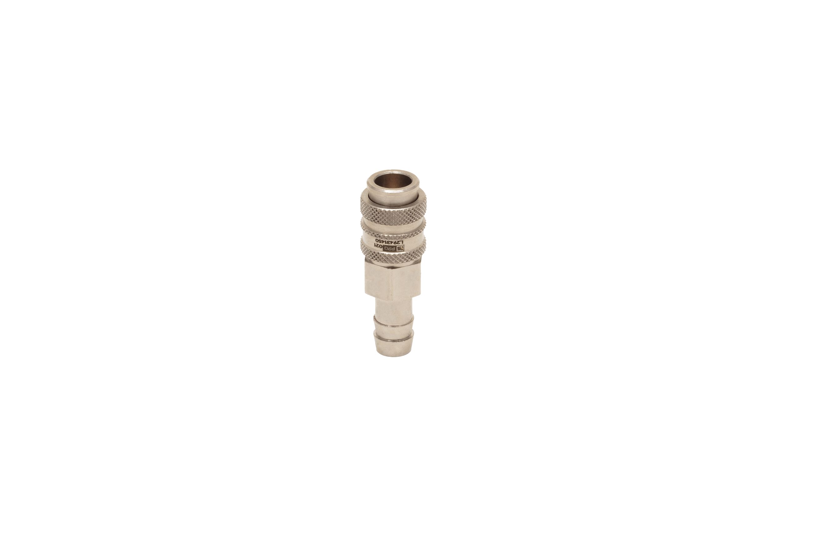 RS PRO Brass Female Pneumatic Quick Connect Coupling, 8mm Hose Barb