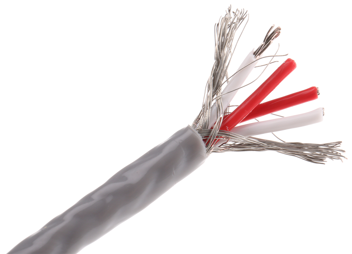 RS PRO Type RTD Thermocouple & Extension Wire, 25m, Screened, PTFE Insulation, +80°C Max, 7/0.2mm