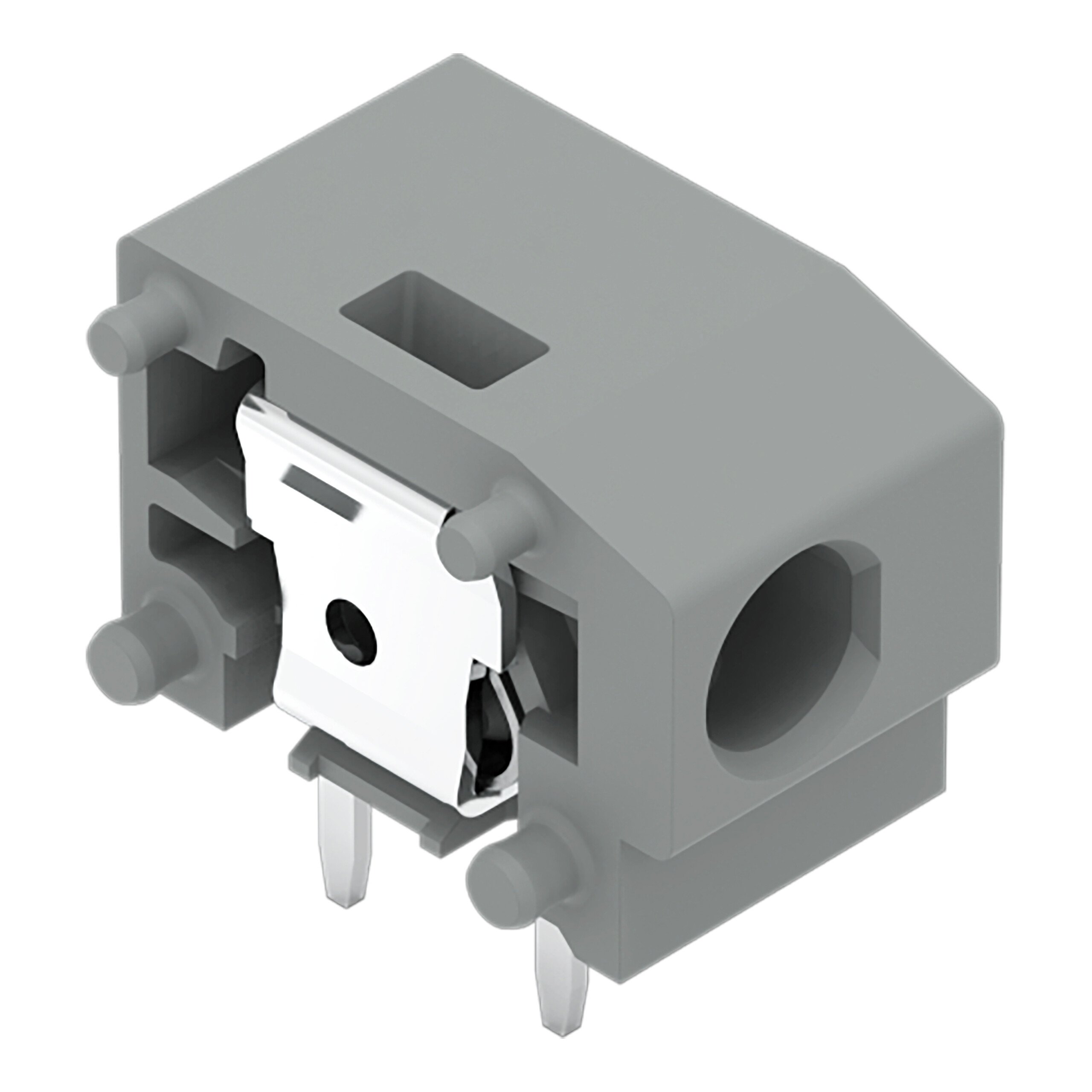 WAGO 235 Series PCB Terminal Block, 1-Contact, 7.5/7.62mm Pitch, Through Hole Mount, 1-Row, Push In Termination