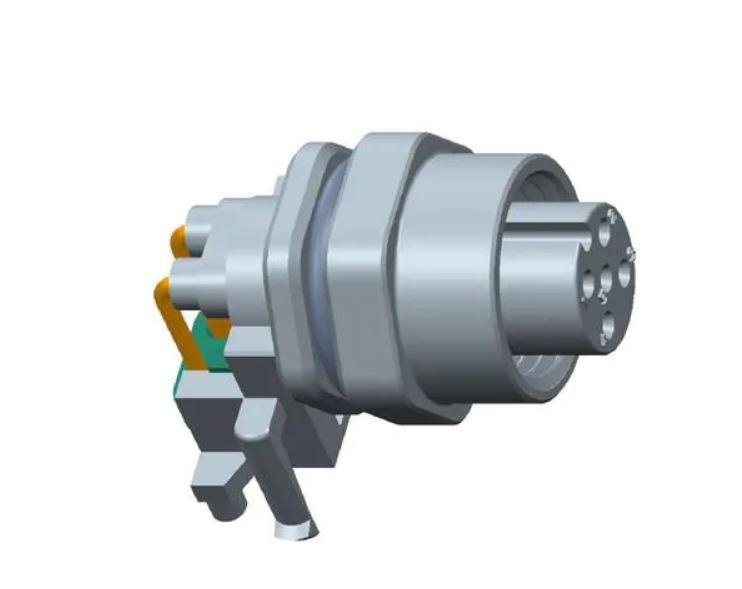 Amphenol Industrial Circular Connector, 5 Contacts, Panel, M12 Connector, Socket, Female, IP67, M Series