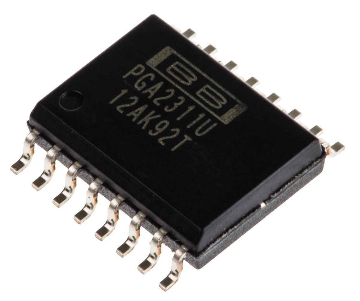 Texas Instruments, 2-ChannelAudio Volume Control, 16-Pin SOIC PGA2311U