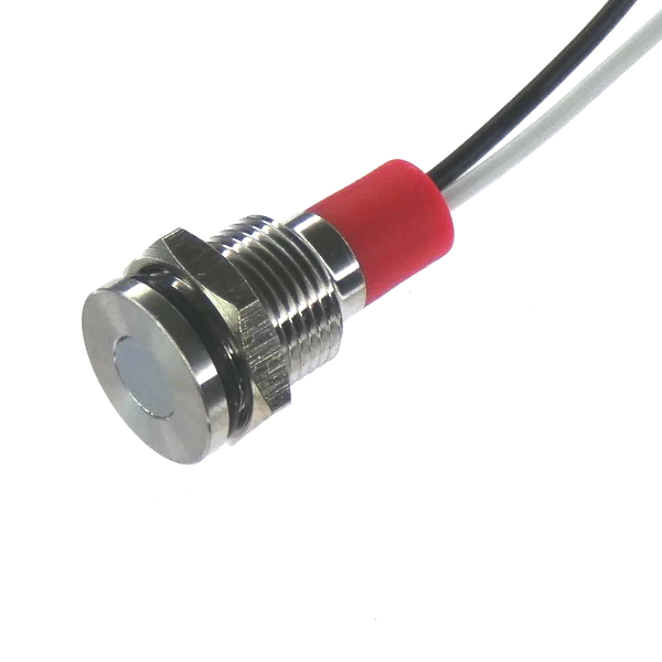 CML Innovative Technologies PL10SL Series White Panel LED, 24V, 10mm Mounting Hole Size, Lead Wires Termination, IP67