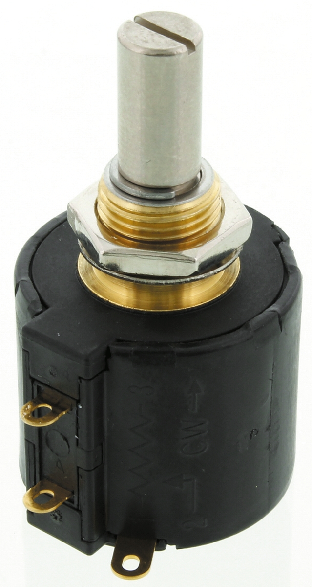 Bourns 3549 10kΩ Rotary Potentiometer 10-Turns 1-Gang Panel Mount, 3549H-1AA-103A