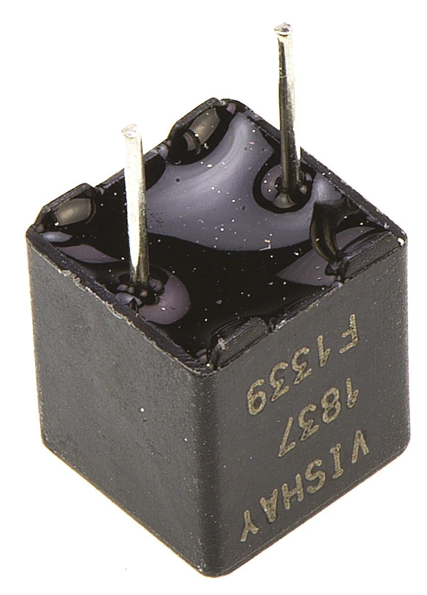 Vishay 47nF Polypropylene Capacitor PP 63 V ac, 100 V dc ±1% Tolerance Through Hole MKP 1837 Series