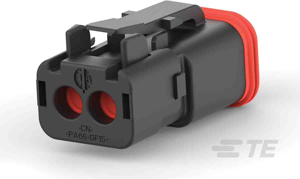 Deutsch, DEUTSCH DT Automotive Connector Plug Black 2 Way DT06-2S-TN32 / 1-2303815-3