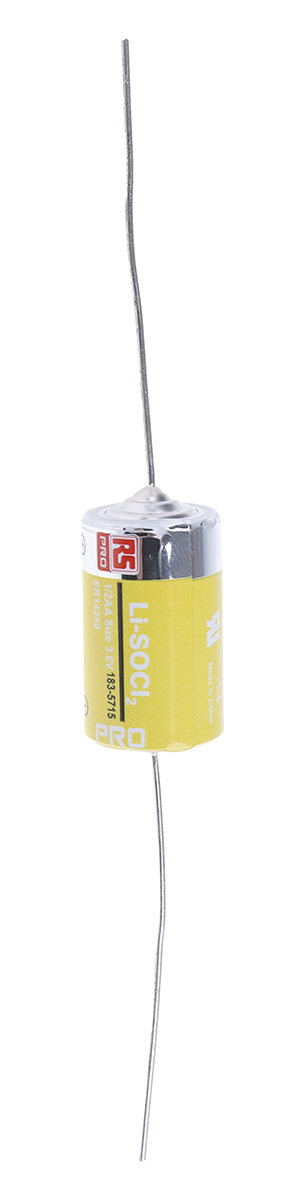 RS PRO Lithium Thionyl Chloride 3.6V, 1/2 AA Battery
