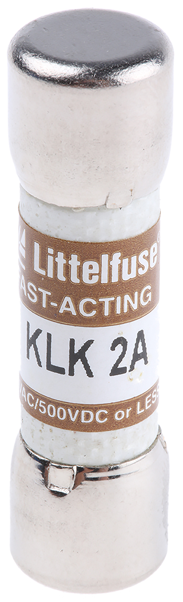 Littelfuse 2A F Melamine Cartridge Fuse, 10 x 38mm