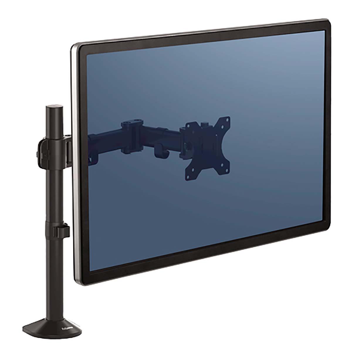 Fellowes Desk Mounting Monitor Arm for 1 x Screen, 32in Screen Size