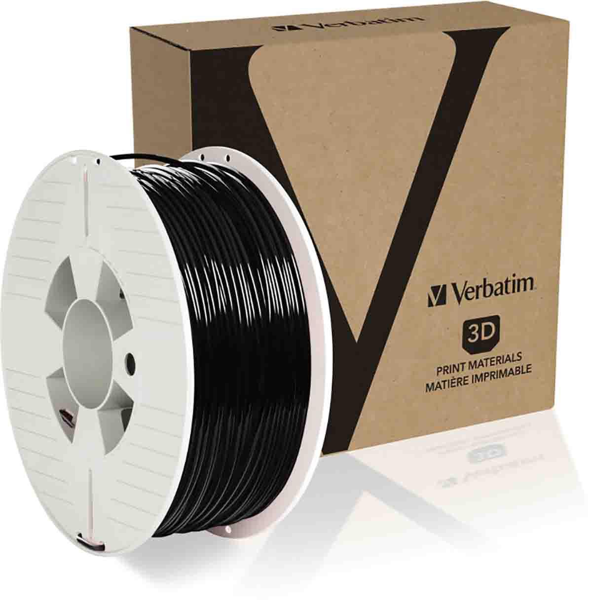 Verbatim 2.85mm Black PET-G 3D Printer Filament, 1kg