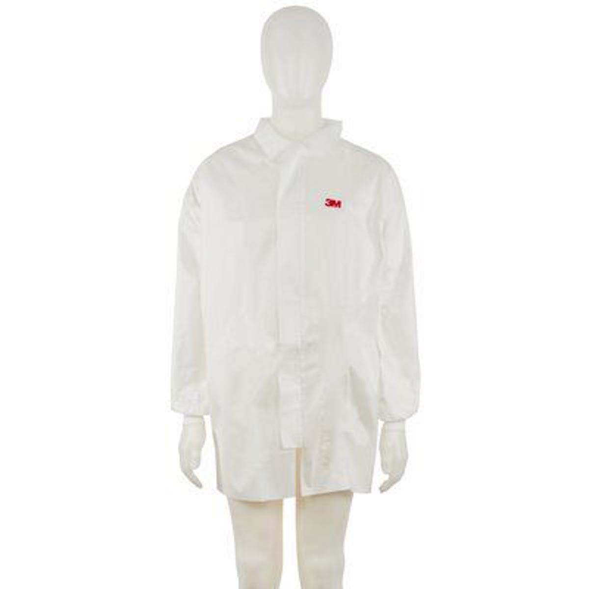 3M White Unisex Visitor Coat, S