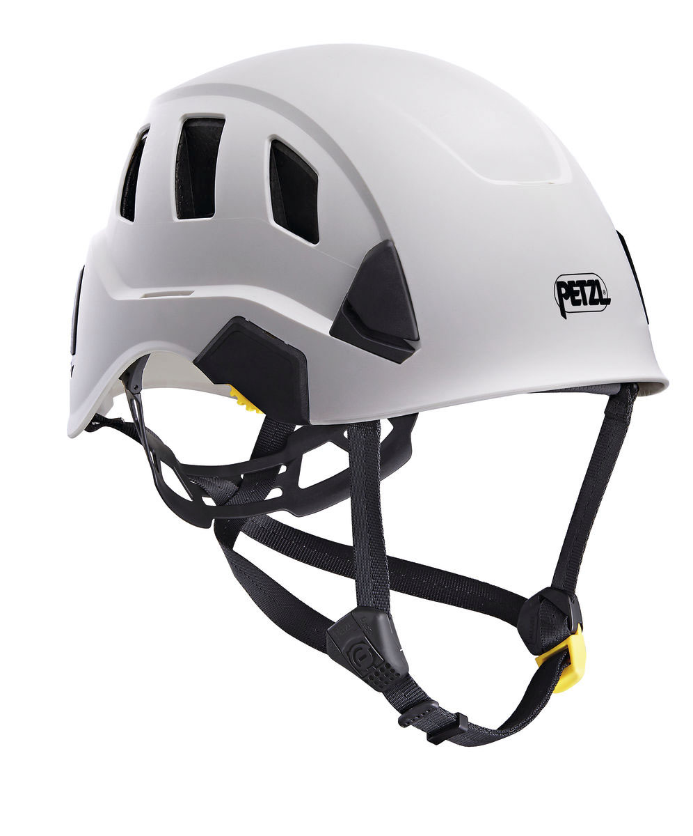 Petzl STRATO VENT White Safety Helmet with Chin Strap, AdjustableVentilated