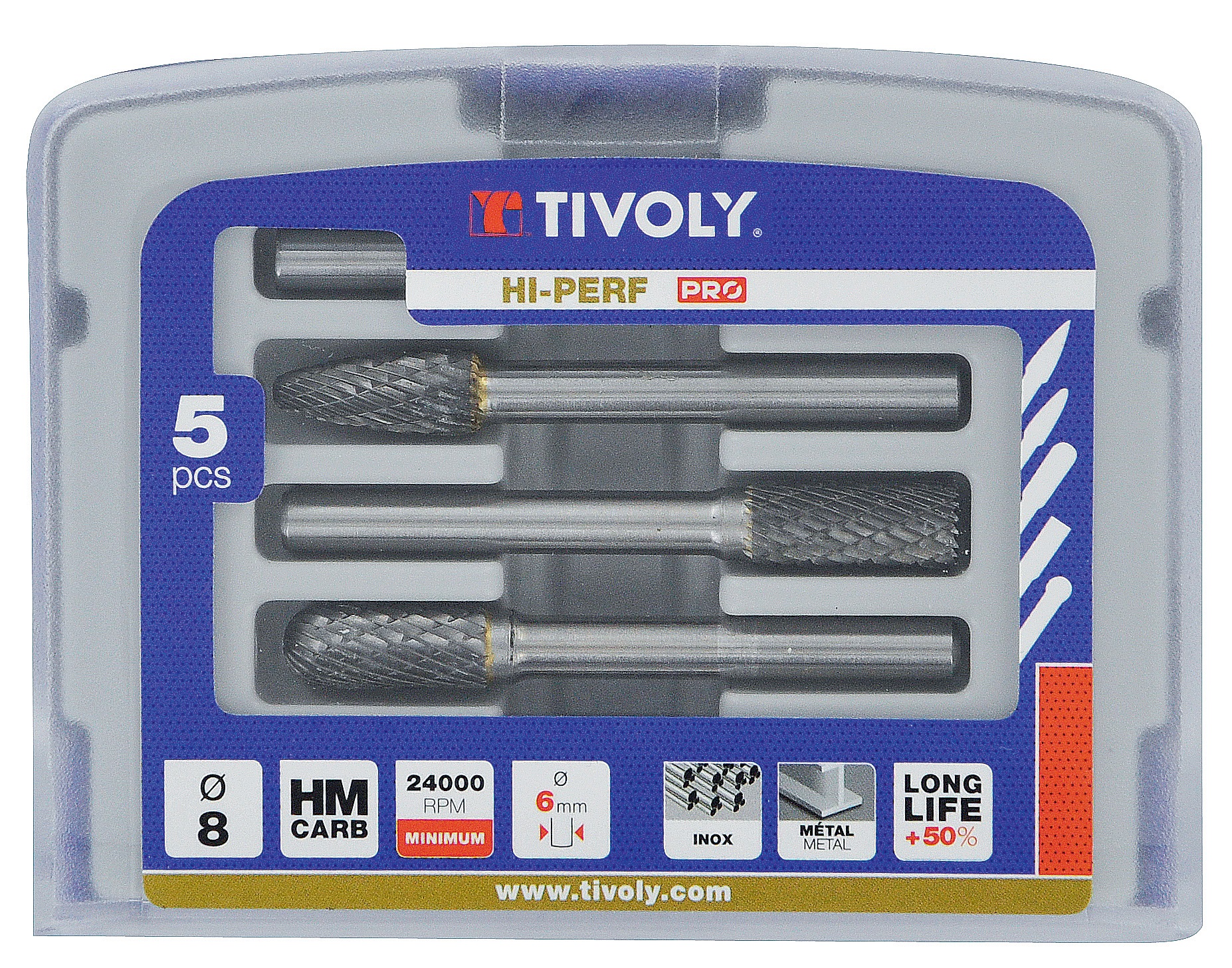 Tivoly Cylinder Burr, Carbide Blade