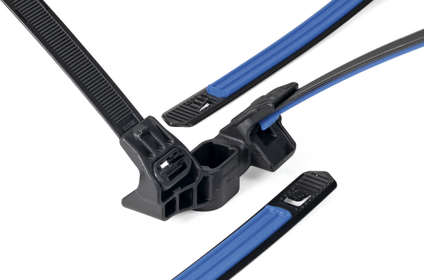 HellermannTyton Cable Tie, Soft Grip Tie, 140mm x 59.8 mm, Black TPU, Pk-125