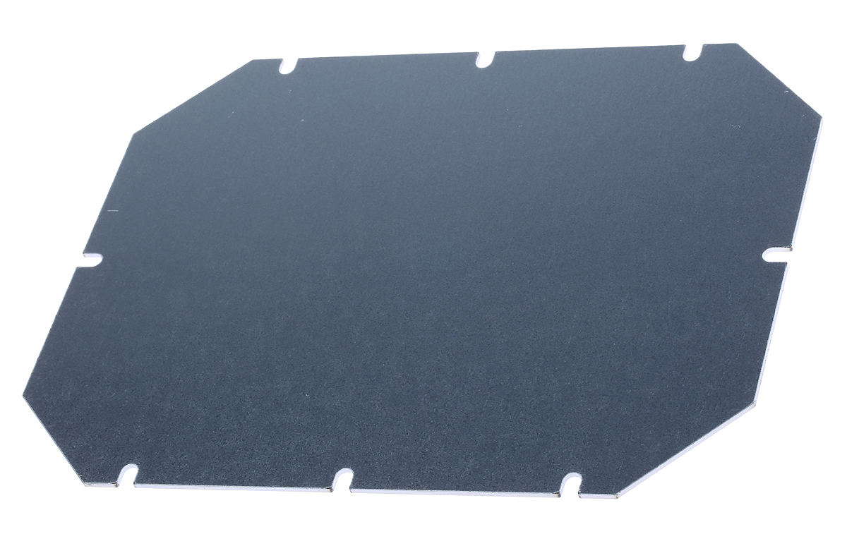 Fibox Steel Mounting Plate, 1.5mm H, 216mm W, 167mm L for Use with Tempo Enclosure