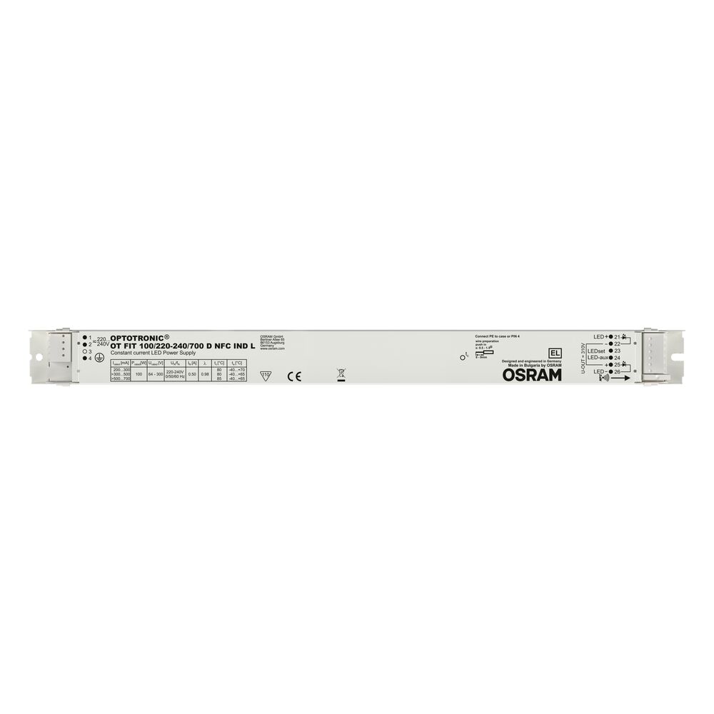 Osram LED Driver, 64 → 300V Output, 100W Output, 700mA Output, Constant Current