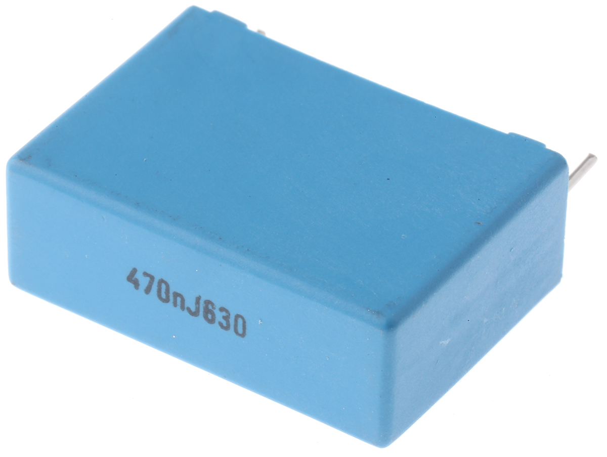 KEMET PHE450 Metallised Polypropylene Film Capacitor, 400 V ac, 630 V dc, ±5%, 470nF, Through Hole