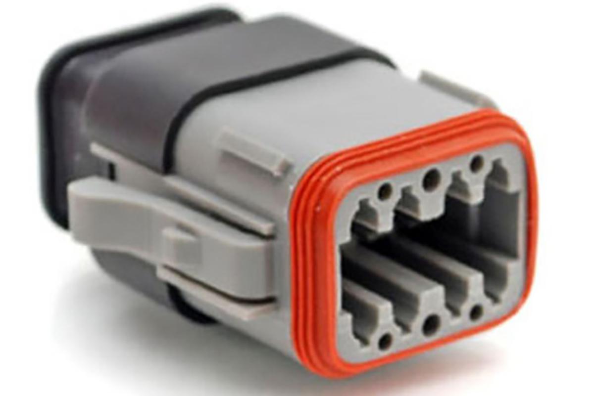 Amphenol Industrial, AT Automotive Connector Plug Grey Cable Mount 8 Way, Crimp Termination AT06-08SA-SRGRY