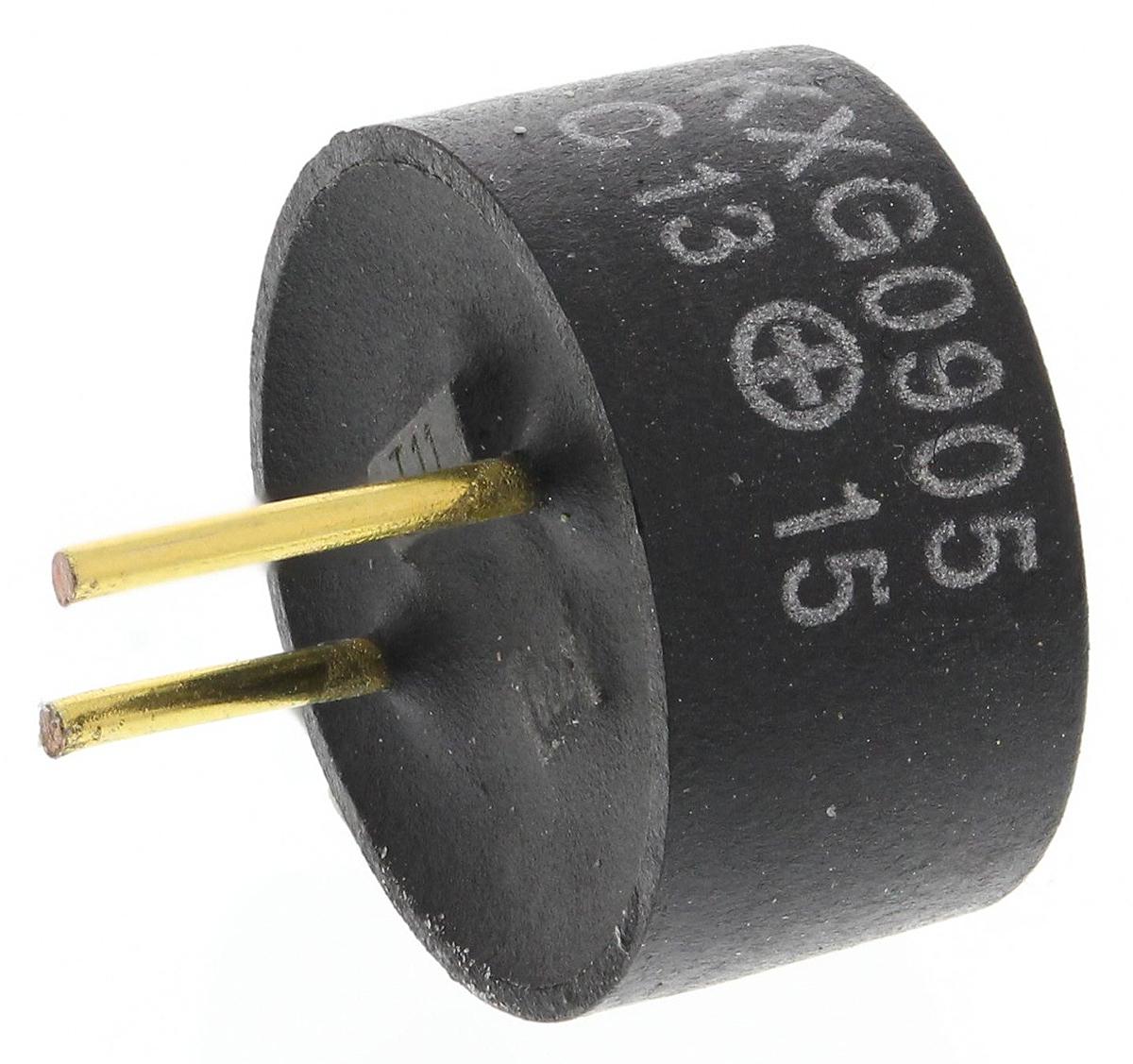 RS PRO 87dB PCB Mount Continuous Internal Magnetic Buzzer Component, 9.6 (Dia.) x 5mm, 4V Min, 7V Max