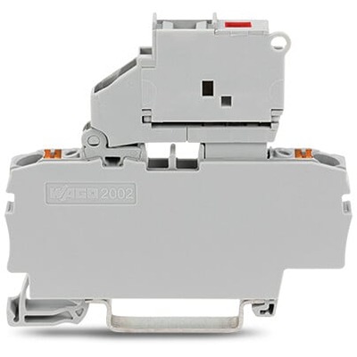 WAGO 2202-1611/1000-541 TOPJOB S Series Grey, 2.5mm², 1-Level, Push In Termination, Fused, ATEX, CSA, IECEx