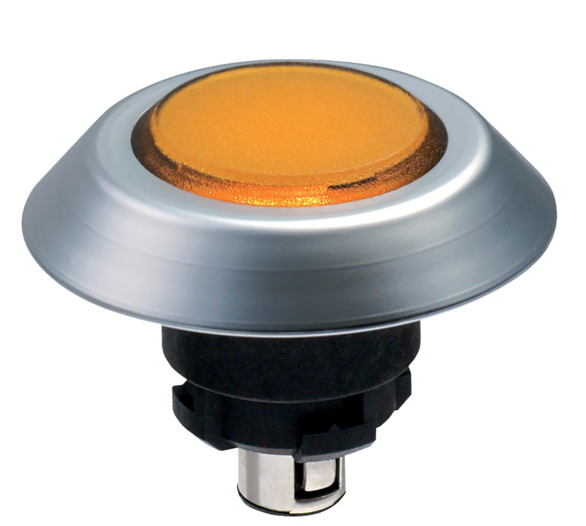 Schmersal NMLGB Series Yellow Illuminated Momentary Push Button, 22.3mm Cutout, IP67, IP69K
