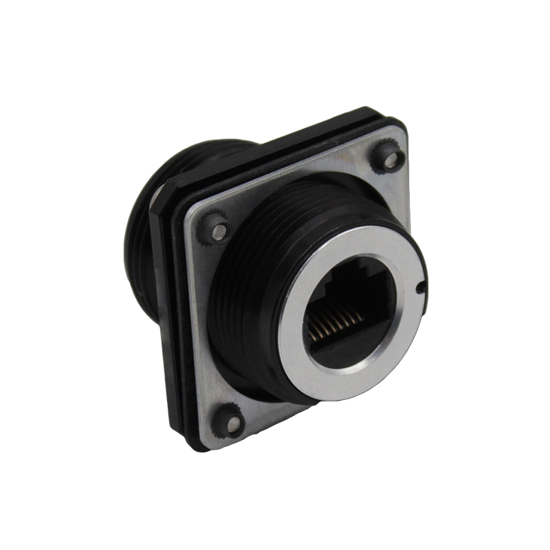 Bulgin 600 Series - Ethernet Buccaneer Connectors Series Female Ethernet Connector, Flange Mount, Cat5e Straight