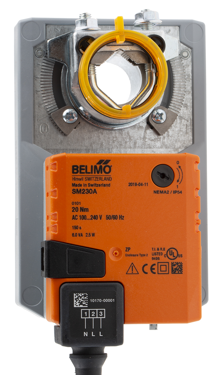 Belimo Open/Close Damper Actuator, 20Nm, 240 V ac