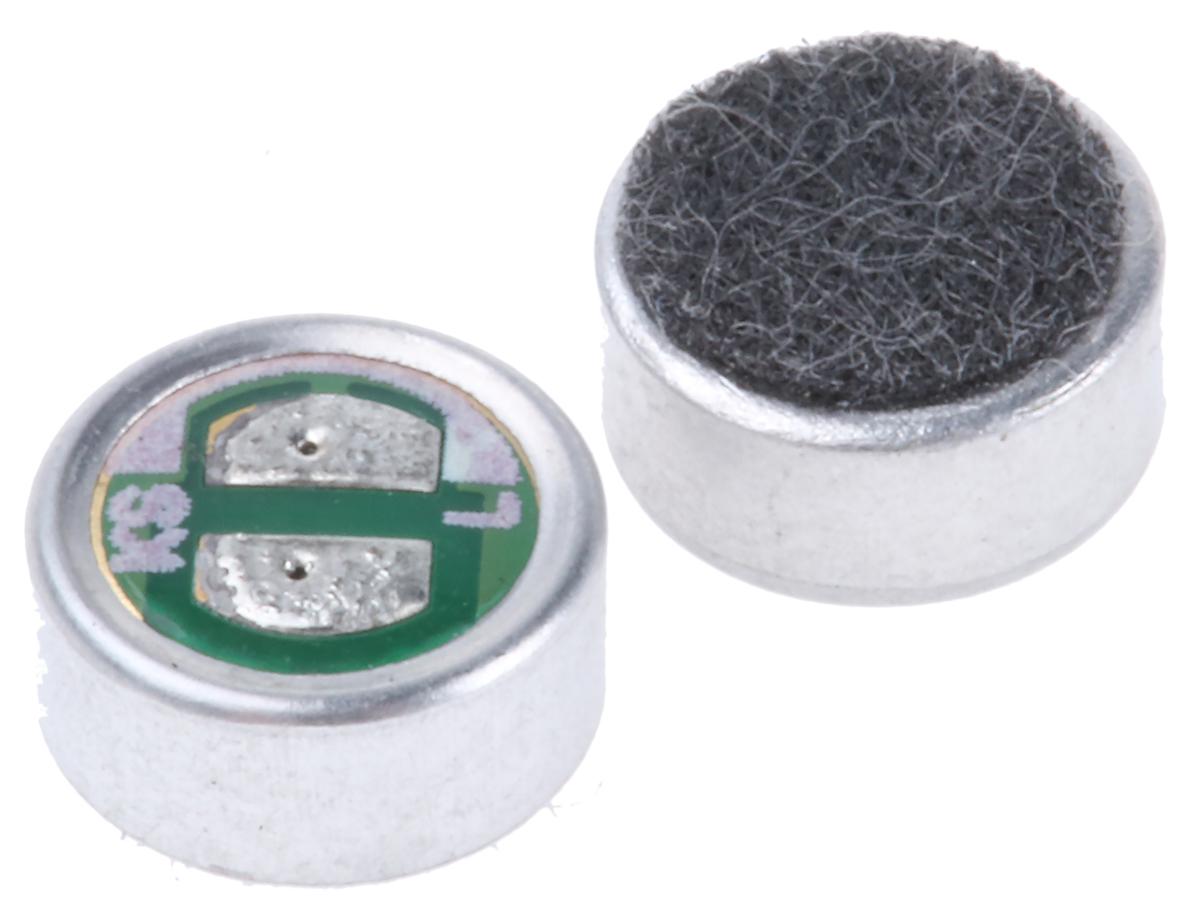 RS PRO Omni-Directional, Surface Mount 6mm Microphone Condenser -42dB