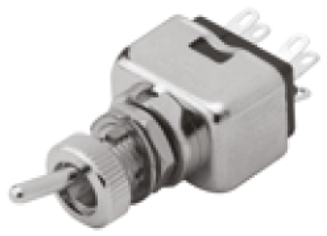 EOZ Rotary Switch, Panel Mount, On-On, SPDT, Solder Terminal, 12 V dc, 220V ac