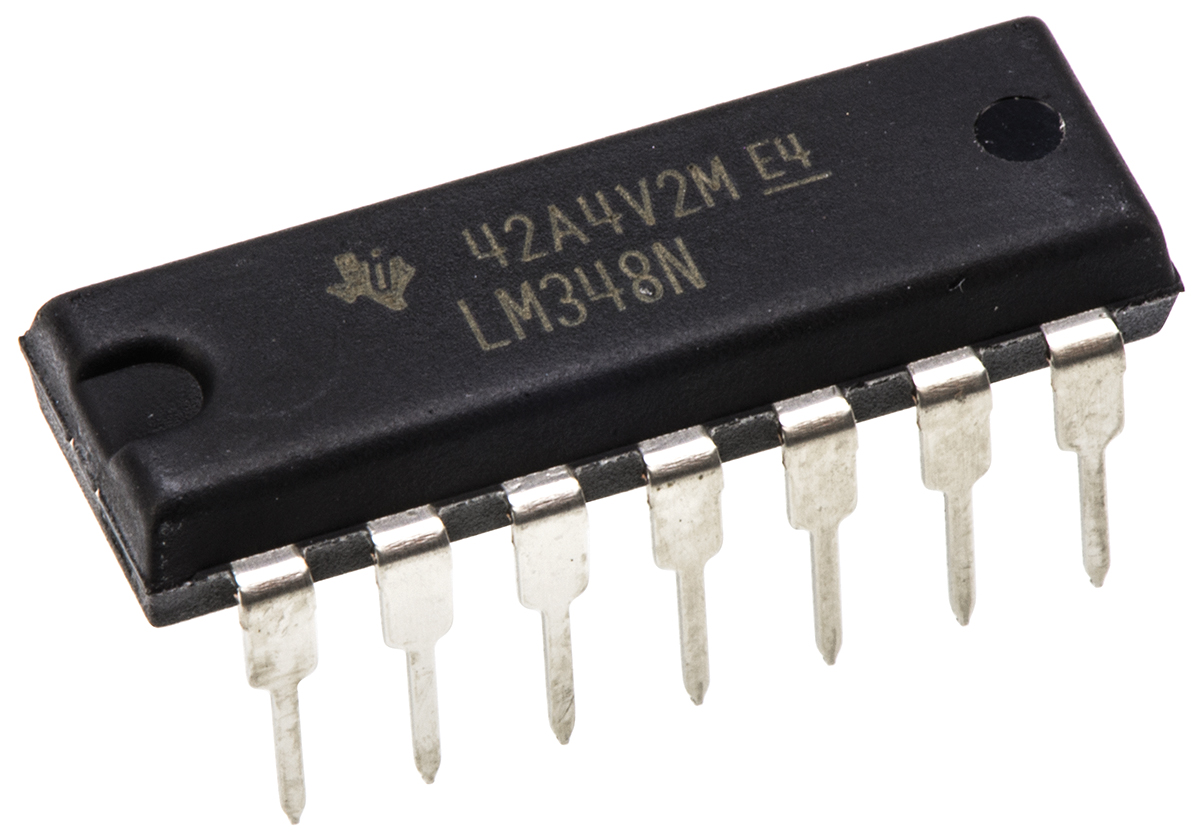 Texas Instruments, Operational Amplifier, 1 MHz, 14-Pin 18 V PDIP